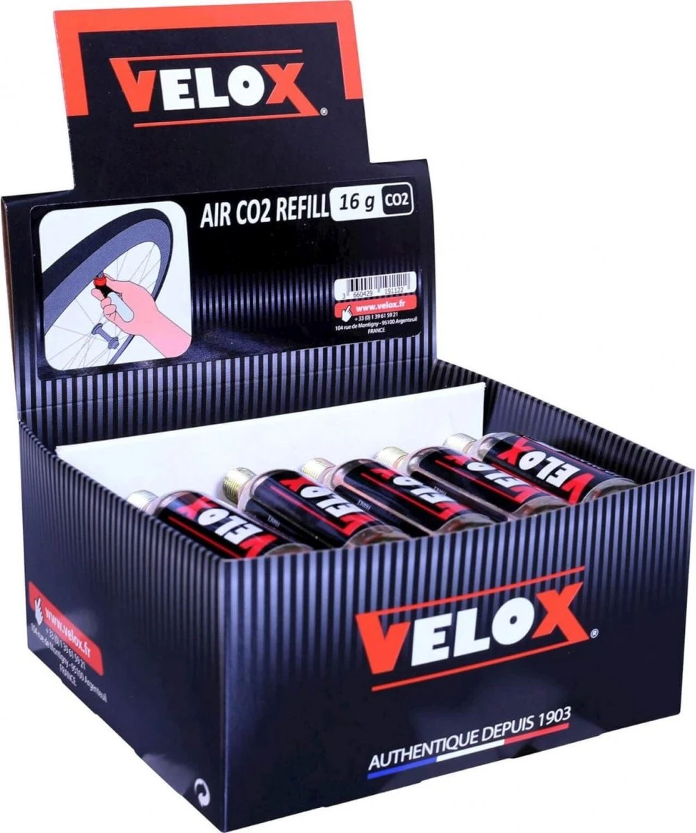 Velox 15 Stuks CO2 Patronen 16g Met Draad