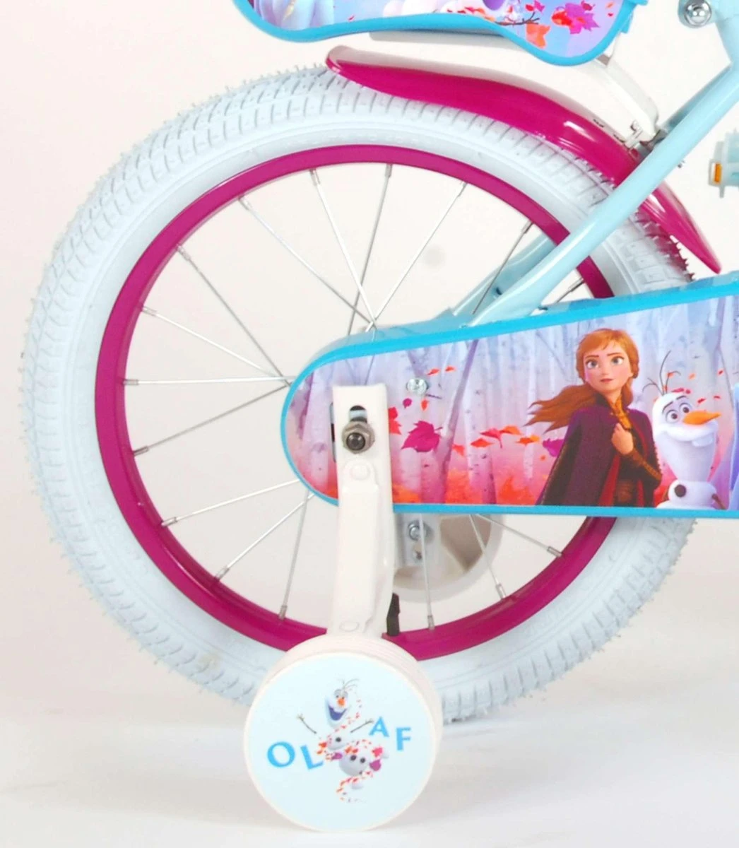 Volare Disney Frozen 2 - Kinderfiets - Meisjes - 16 Inch - Blauw/Paars - Afbeelding 2