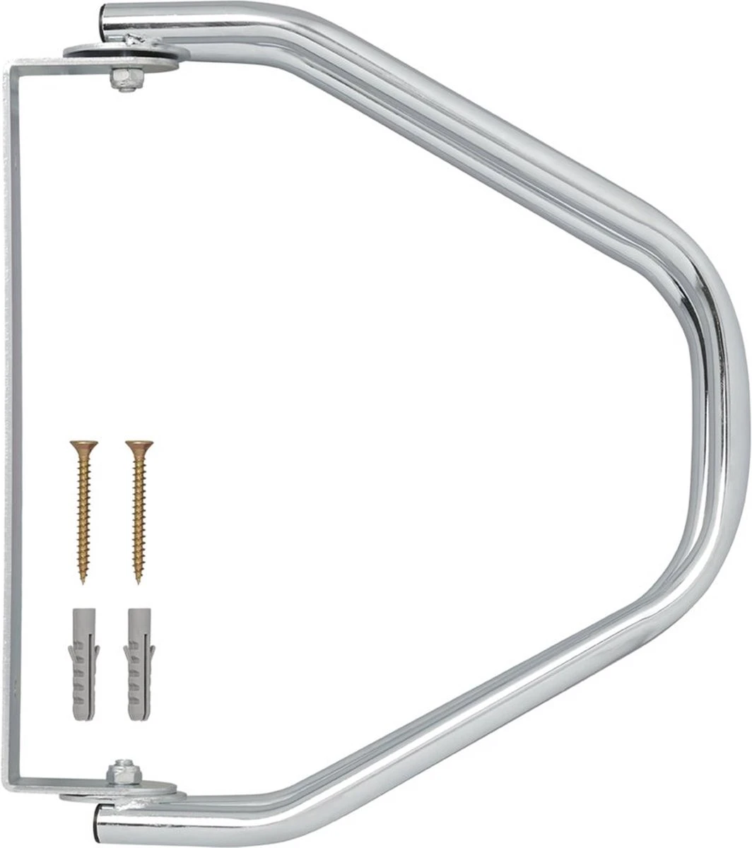 Fietsenrek Voor 1 Fiets - Inclusief Muurbevestiging - Gegalvaniseerd Staal - Fietsstandaard Wandmontage - Afbeelding 4