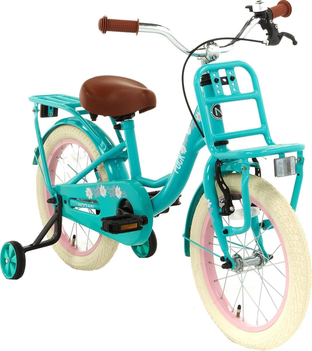 Nogan Puck - Kinderfiets - Meisjesfiets - 12 Inch - Turquoise - Afbeelding 4