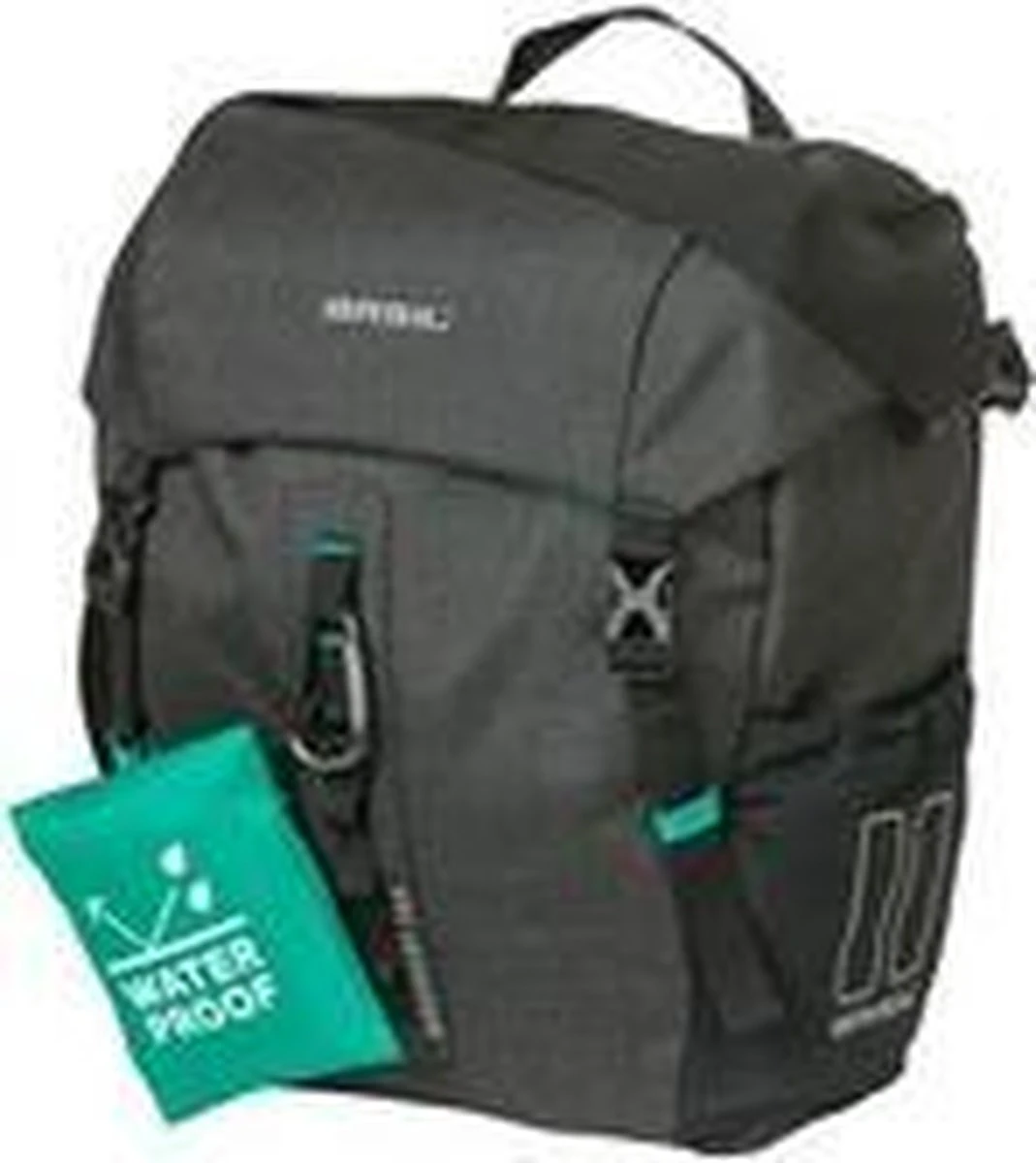 Basil Discovery Dubbele Fietstas - Zwart - 18 Liter - Afbeelding 14