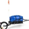 Klarfit Follower Fietsaanhanger Set - Fietskar 16" Luchtband - Aanhangwagen 35 Kg Belastbaarheid - Transporttas 120 Liter