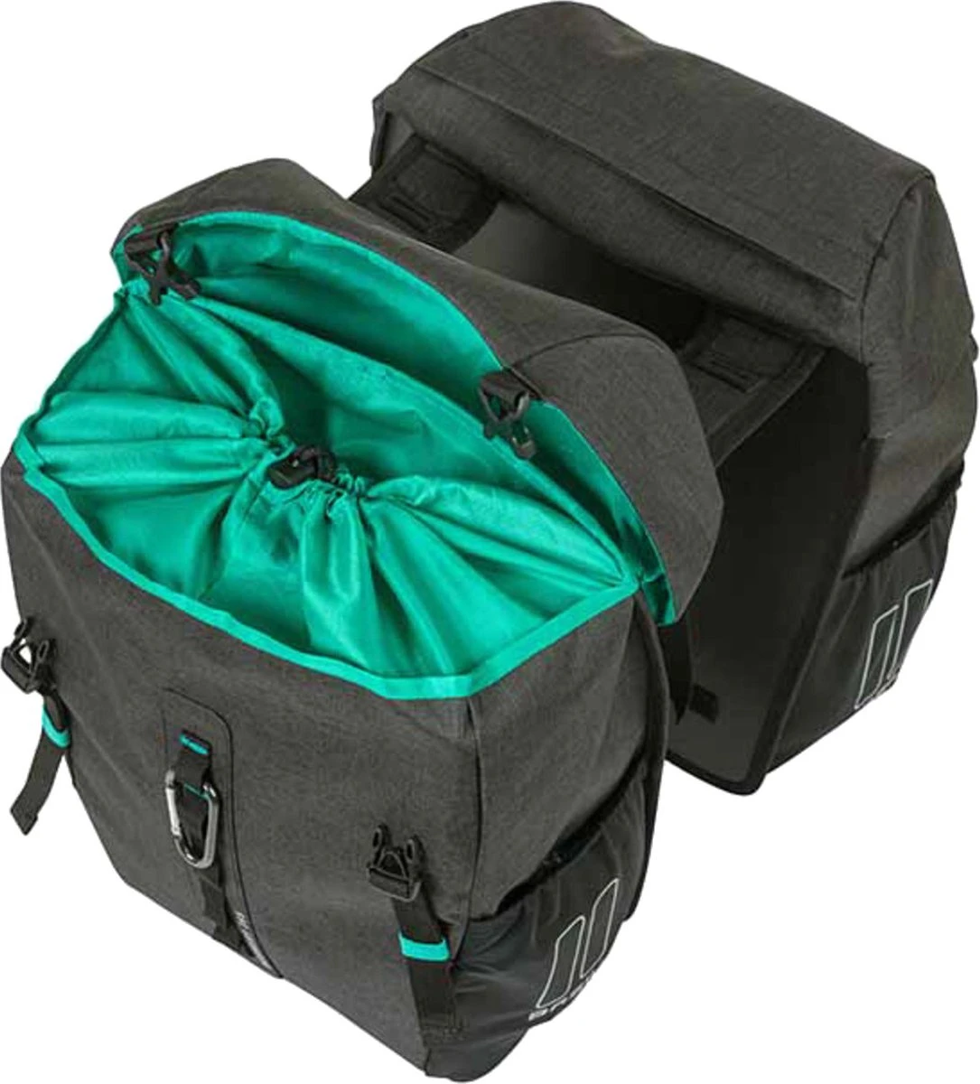 Basil Discovery Dubbele Fietstas - Zwart - 18 Liter - Afbeelding 9