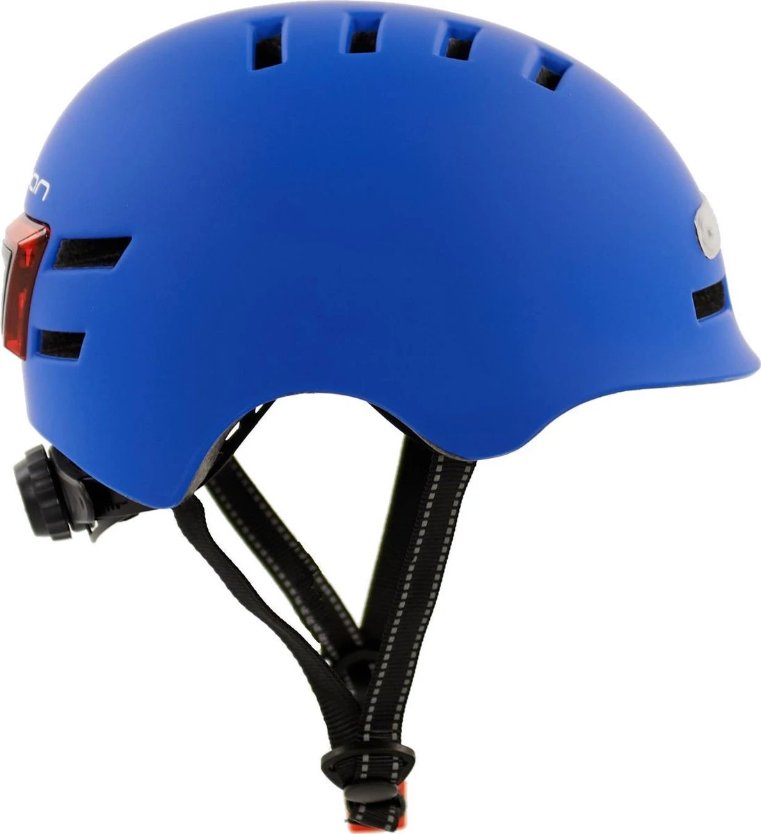 Sajan Fietshelm - Skatehelm Helm Mat-Blauw - LED Verlichting - Maat-S - Afbeelding 5