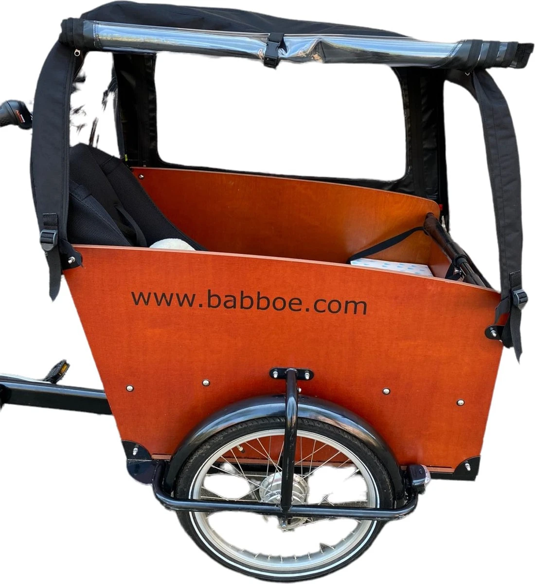 Babboe Big Regentent Bakfietshoes Kleur Zwart Bakfiets Huif (zonder Tentstokken) - Afbeelding 5
