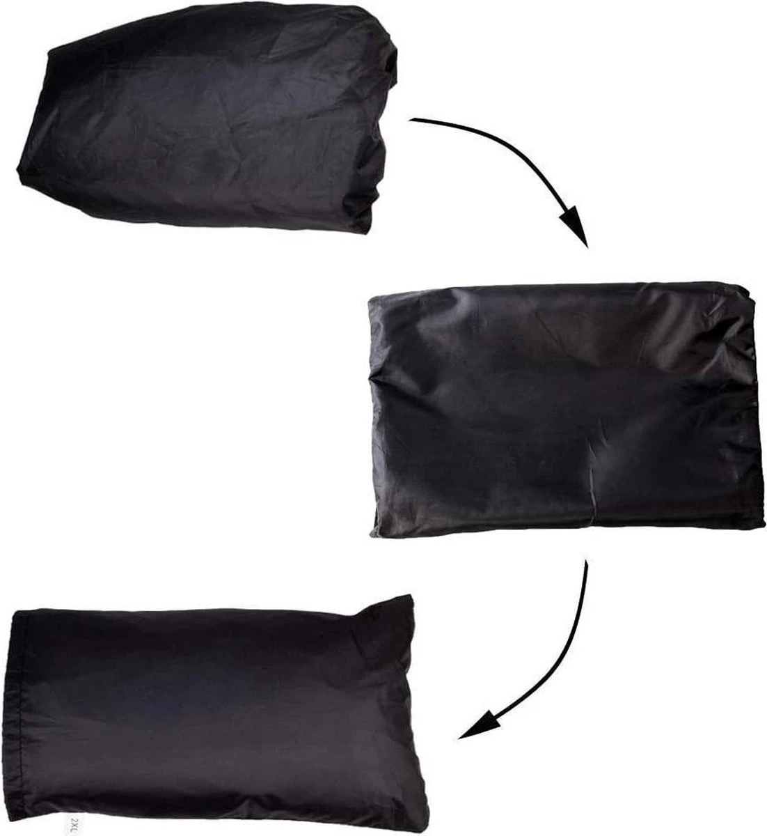 FEDEC Fietshoes Voor Alle Fietsen - Waterbestendig - Opbergzak - 200 X 90 X 100 CM - Zwart - Afbeelding 3