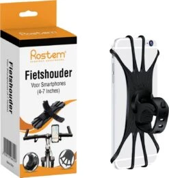 Rostem® Mobiele Telefoonhouder Voor Fiets / Motor - Universele Fitting - 360 Graden Draaien