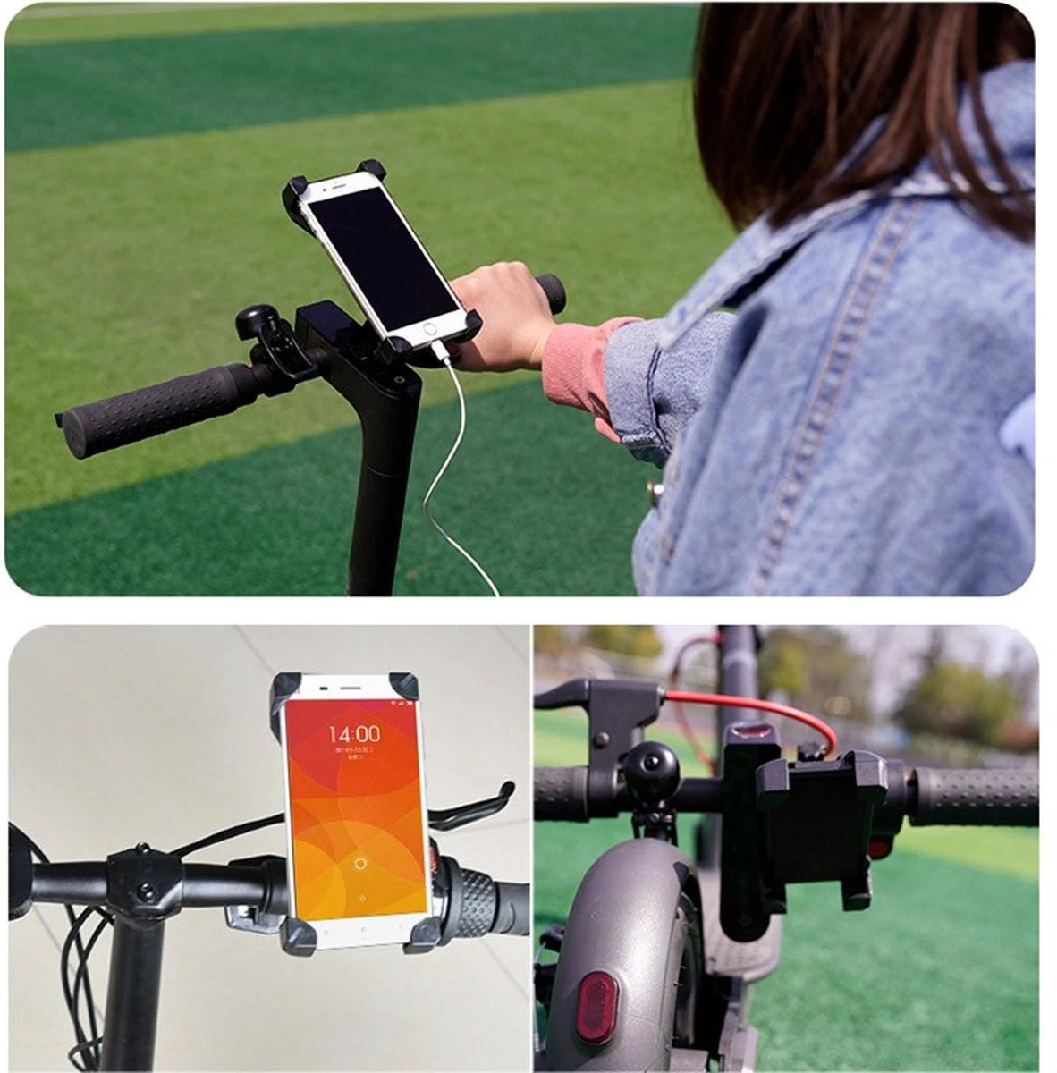 Besjaar Telefoonhouder Fiets - Motor - Scooter Met 360 Graden Rotatie - Universeel Vorm- Telefoonhouders Fiets - Gsm Houder Fiets - Fiets Telefoonhouder - Motorhouders- Voor Smartphone IPhone En Samsung - Afbeelding 12