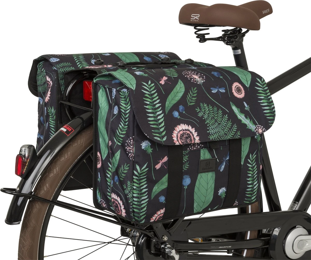 Fastrider Nyla Dubbele Fietstas Botanic Groen - 32L - Afbeelding 15