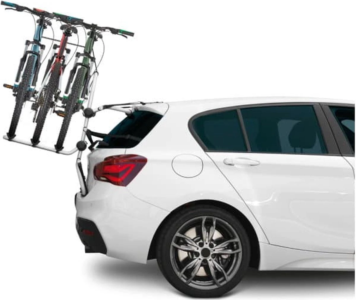 Fietsdrager Pyro, Fietsenrek Achterklep - 3 Fietsen (draagkracht 45kg TUV) - Zonder Trekhaak - Elektrische Fiets - Afbeelding 3