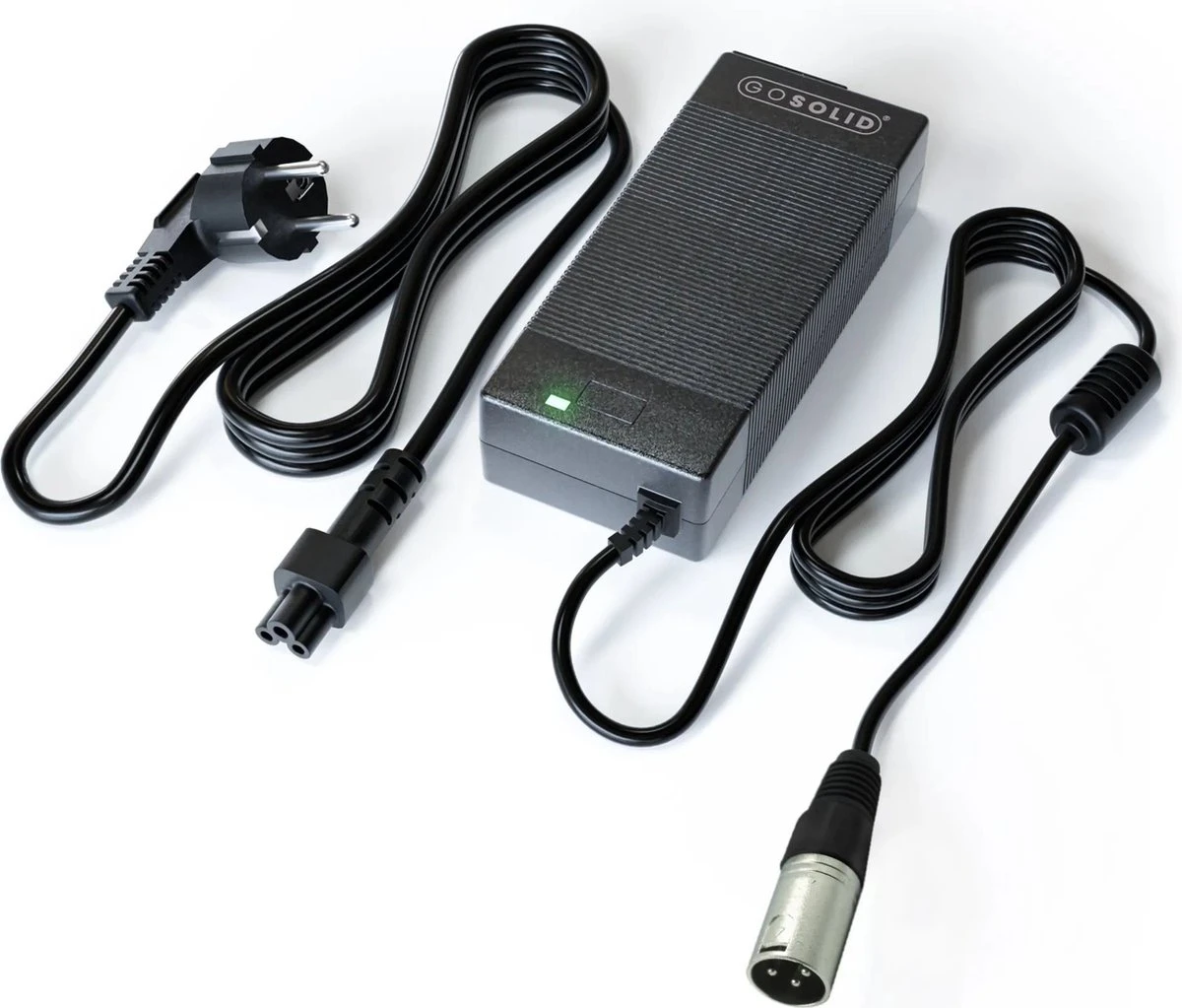 GO SOLID! ® Cortina Ecomo Oplader - 24V 2A - XLR 3-polig - Afbeelding 3