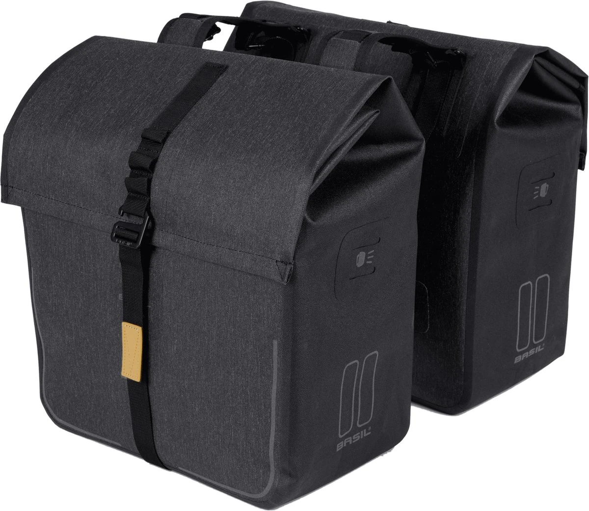 Basil Urban Dry Dubbele Fietstas - Grijs - 50 Liter - Afbeelding 7