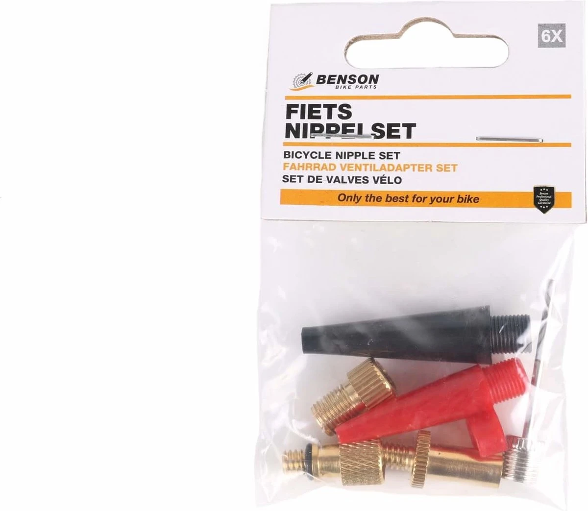 Benson Verloopnippel Set Alle Fietsventielen - Ballen - Luchtbed - 6 Delig - Afbeelding 4