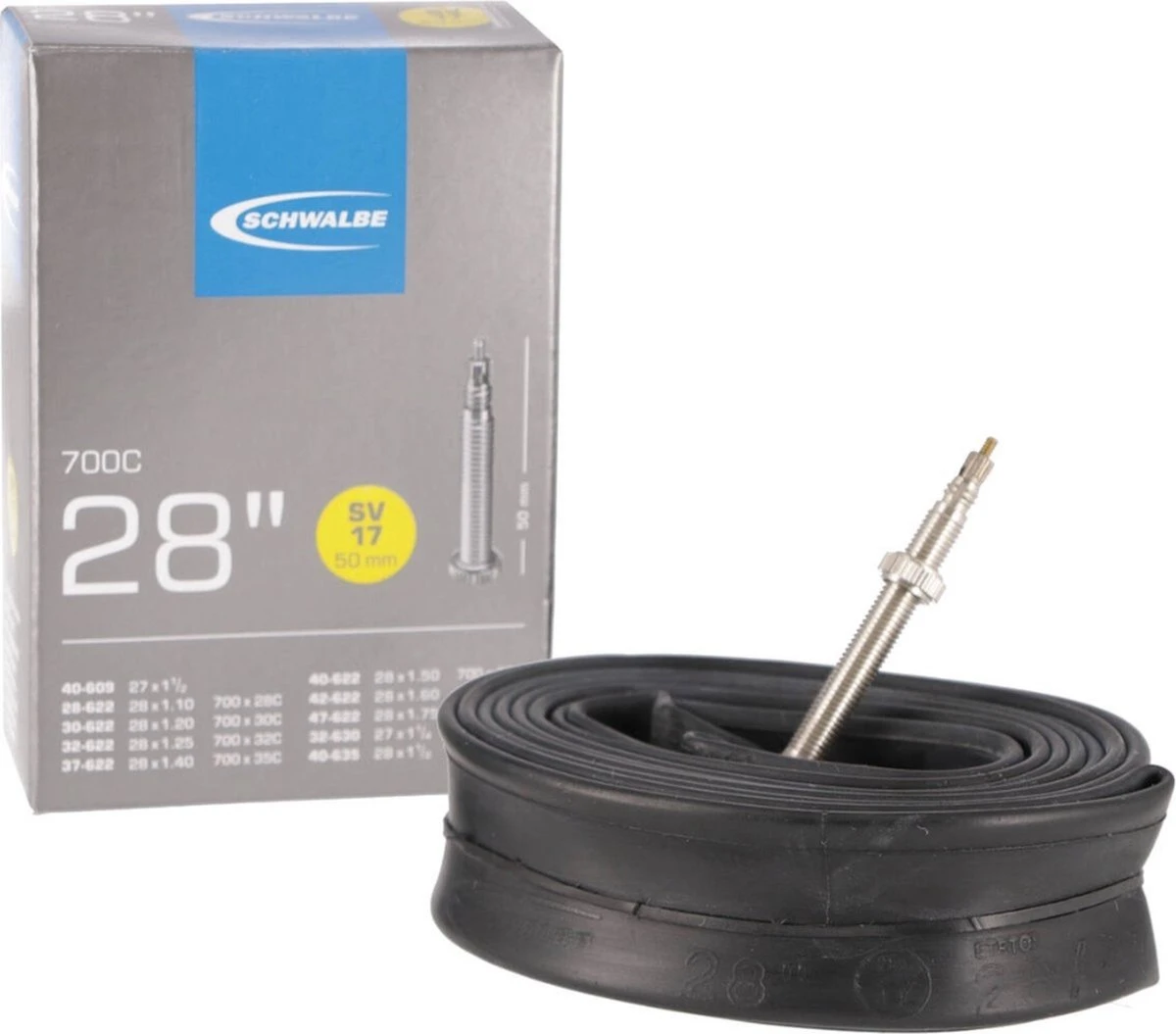 Schwalbe Binnenband - SV17 - 28 Inch X 1.10 - 1.75 - Frans Ventiel - 50mm - Afbeelding 2