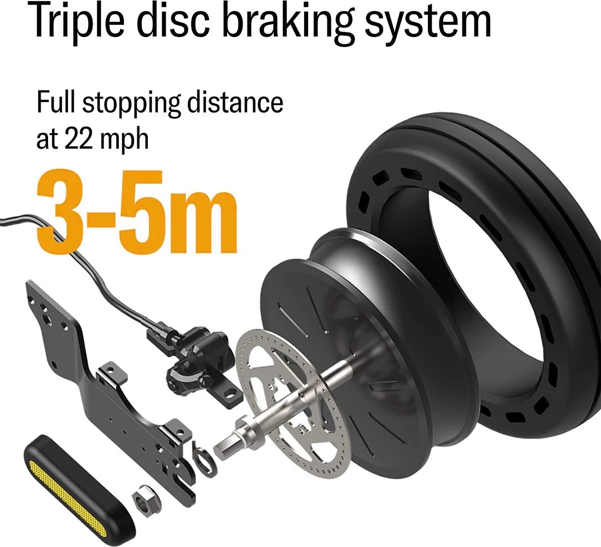 Suotu Elektrische Step - Series (Rytigo 6) - 8.5" Wielen - 25km/u Speed - 25 Bereik - Instelbaar Snelheid Via APP - Zwart - Afbeelding 6