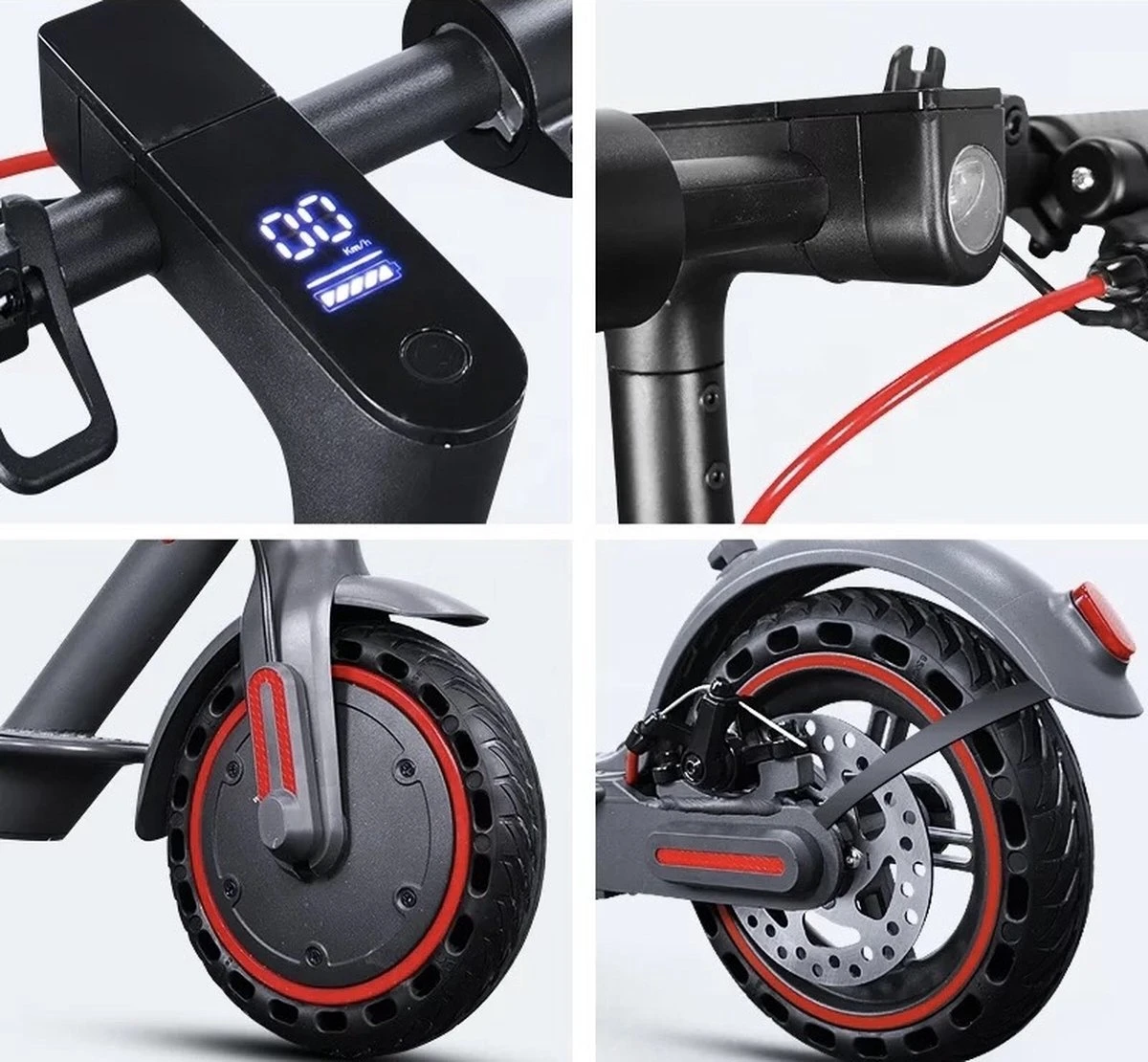 Comfort Inz - Long Range E Scooter - Elektrische Opvouwbare Step - 10.5Ah 350W - IOS Android Max. 31km/h - Afbeelding 11