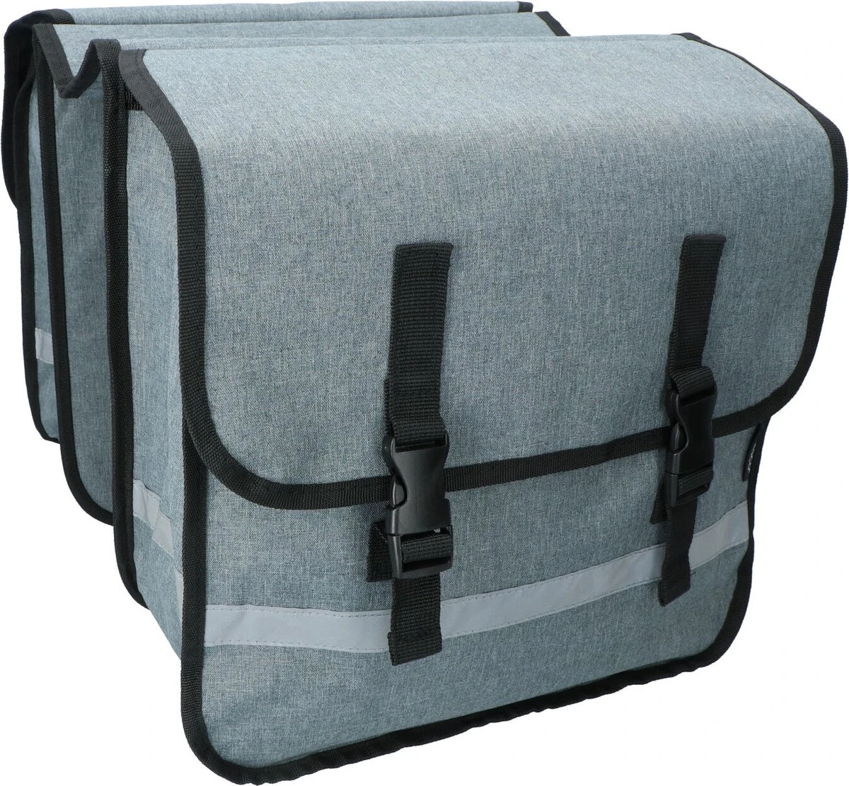 Dresco Dubbele Fietstas 36 Liter - Grijs - Afbeelding 2