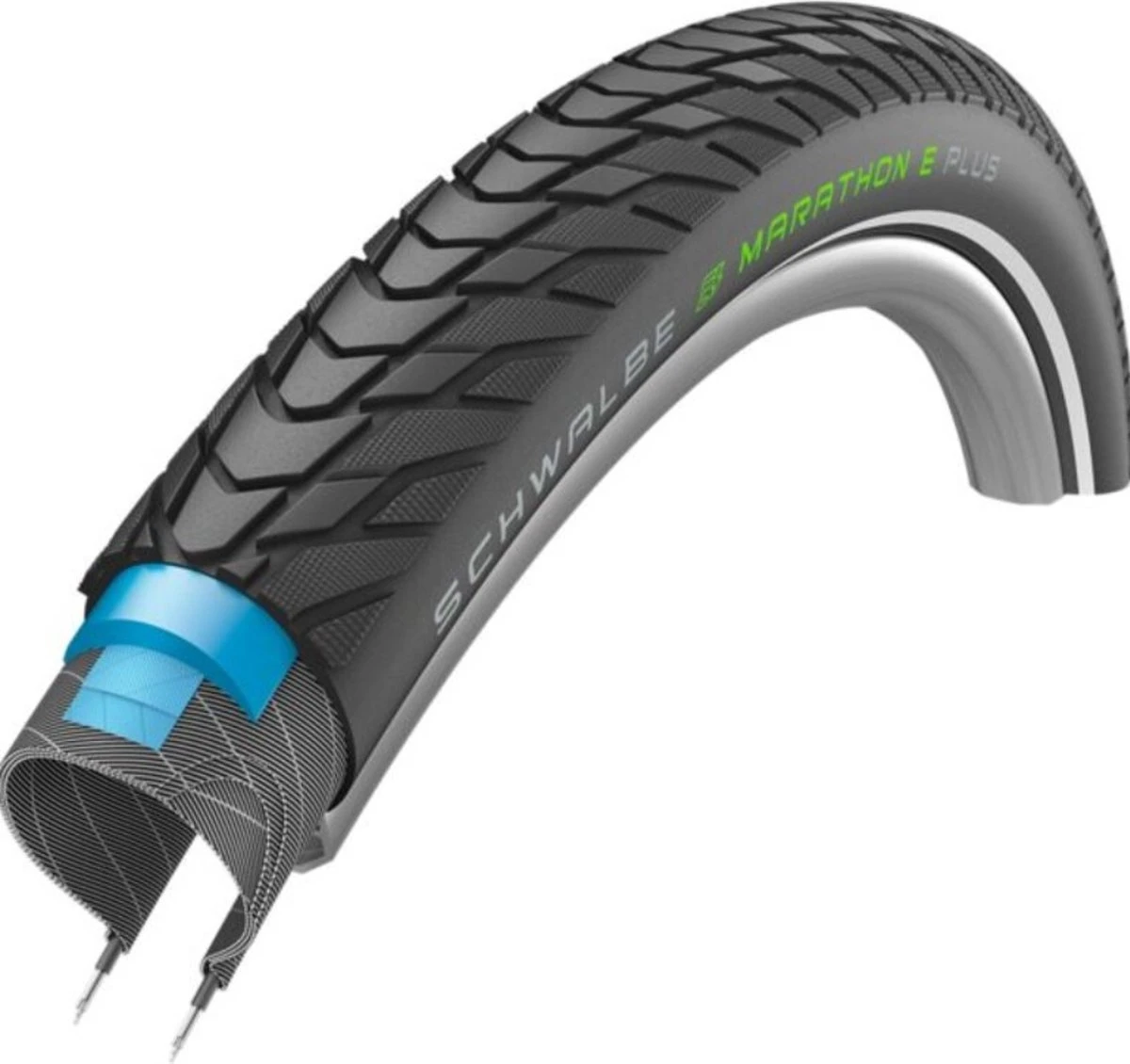 Buitenband Schwalbe Marathon E-Plus 28x1.50" / 40-622 Mm - Zwart Met Reflectie - Afbeelding 2