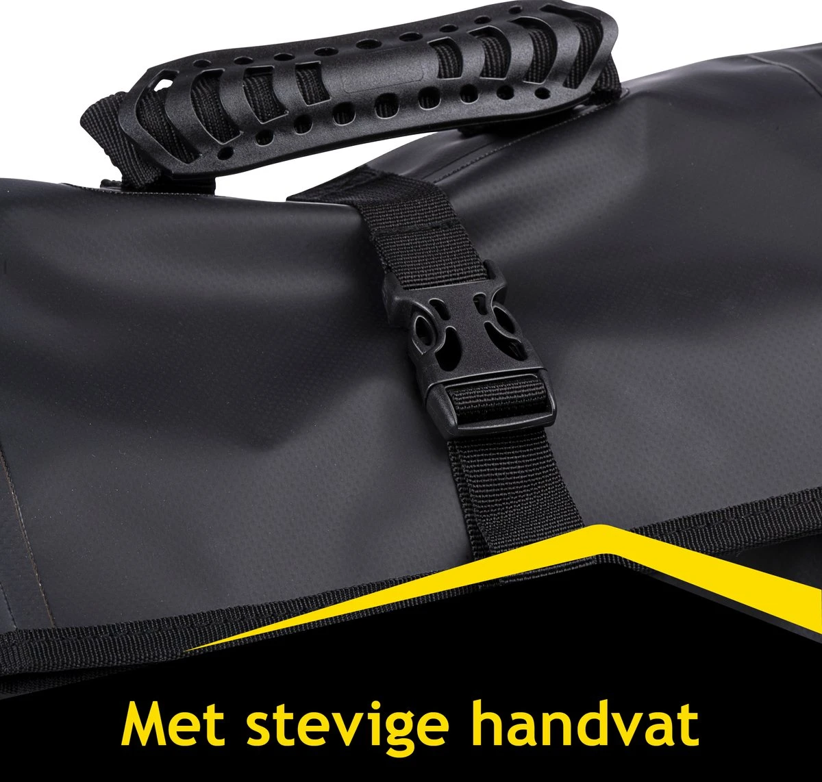 Dunlop Rolltop Laptop Rugzak - 4 Draagopties - Fietsrugzak Waterdicht - 25 L - Incl. Bidonhouder - Zwart - Afbeelding 4
