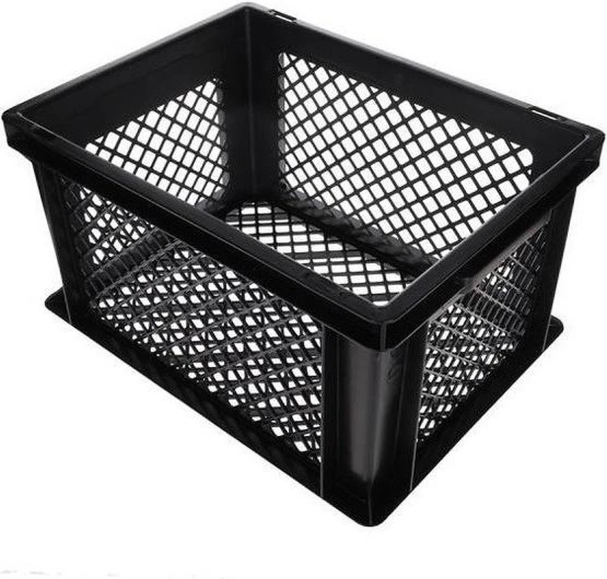 Lastpak Fietskrat Kunststof Zwart - L40 X B30 X H22 Cm