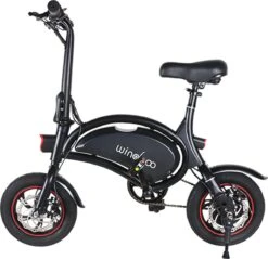 Windgoo - B3 Elektrische Long-Range E-Bike Met Trappers - E-bike - 25Km / H - Zwart