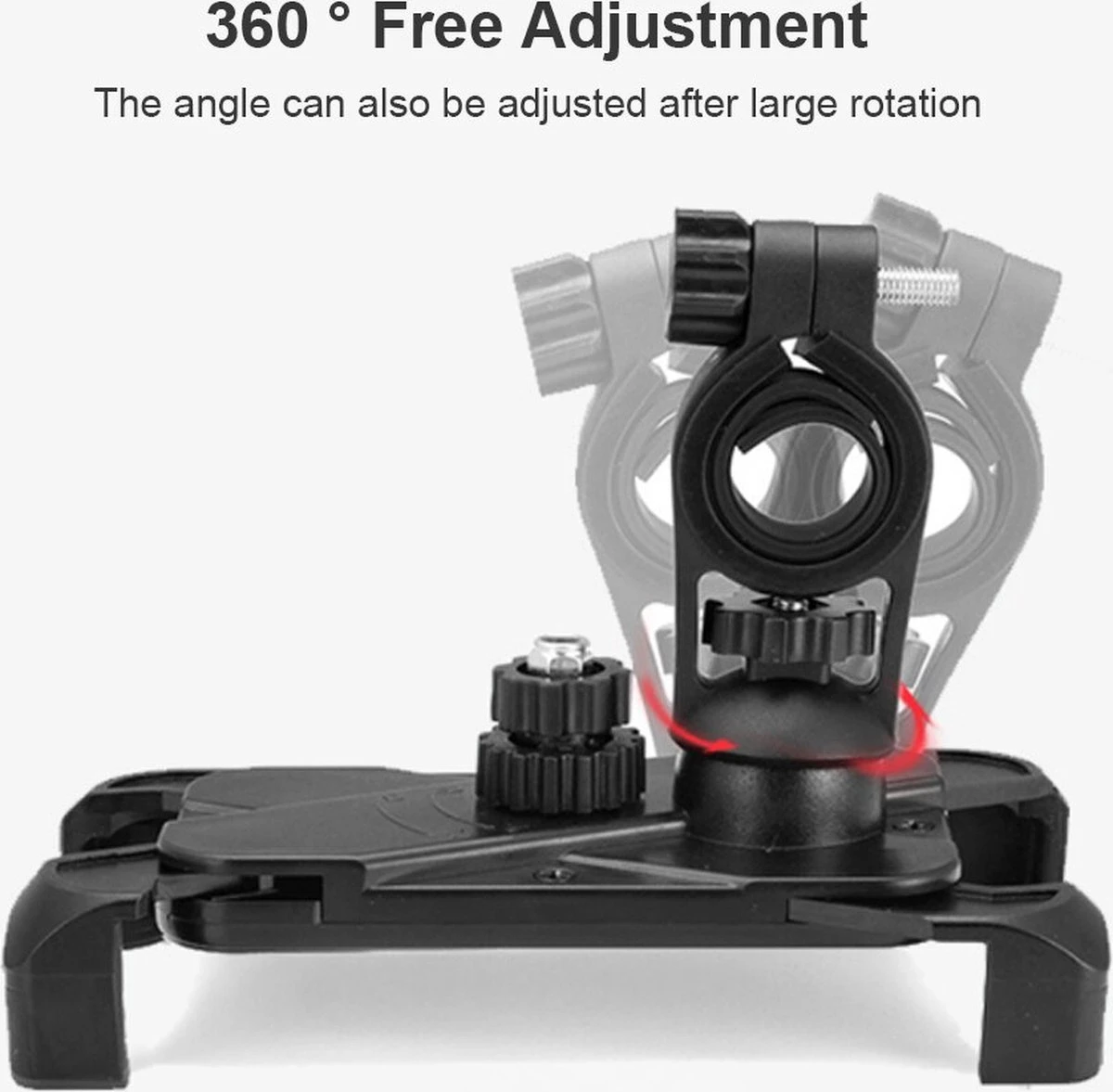 Besjaar Telefoonhouder Fiets - Motor - Scooter Met 360 Graden Rotatie - Universeel Vorm- Telefoonhouders Fiets - Gsm Houder Fiets - Fiets Telefoonhouder - Motorhouders- Voor Smartphone IPhone En Samsung - Afbeelding 5