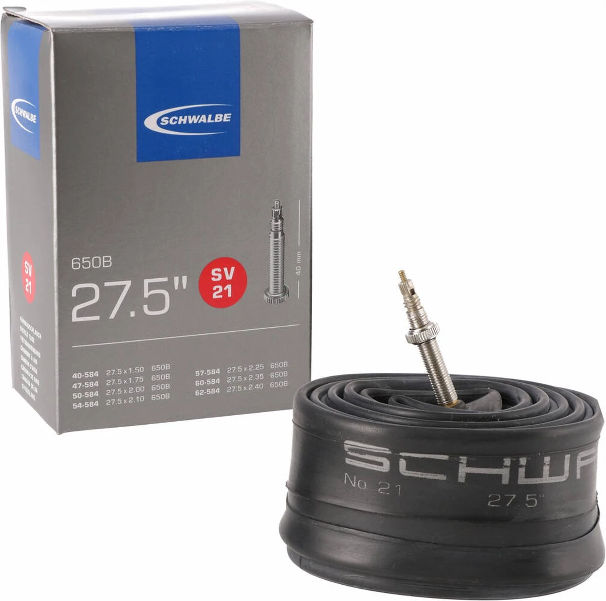 Schwalbe Binnenband 27,5 X 1.50/2.40 (40/62-584) Fv 40 Mm