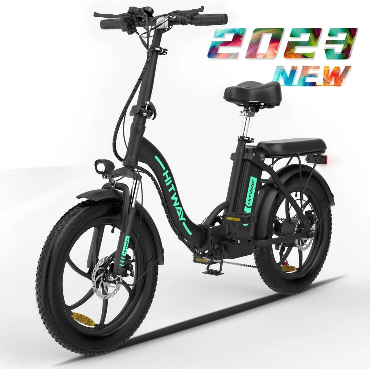 HITWAY Elektrische Fiets - E-Bike - 20 Inch- Fatbike - 250 W- Shimano 7 Versnellingen
