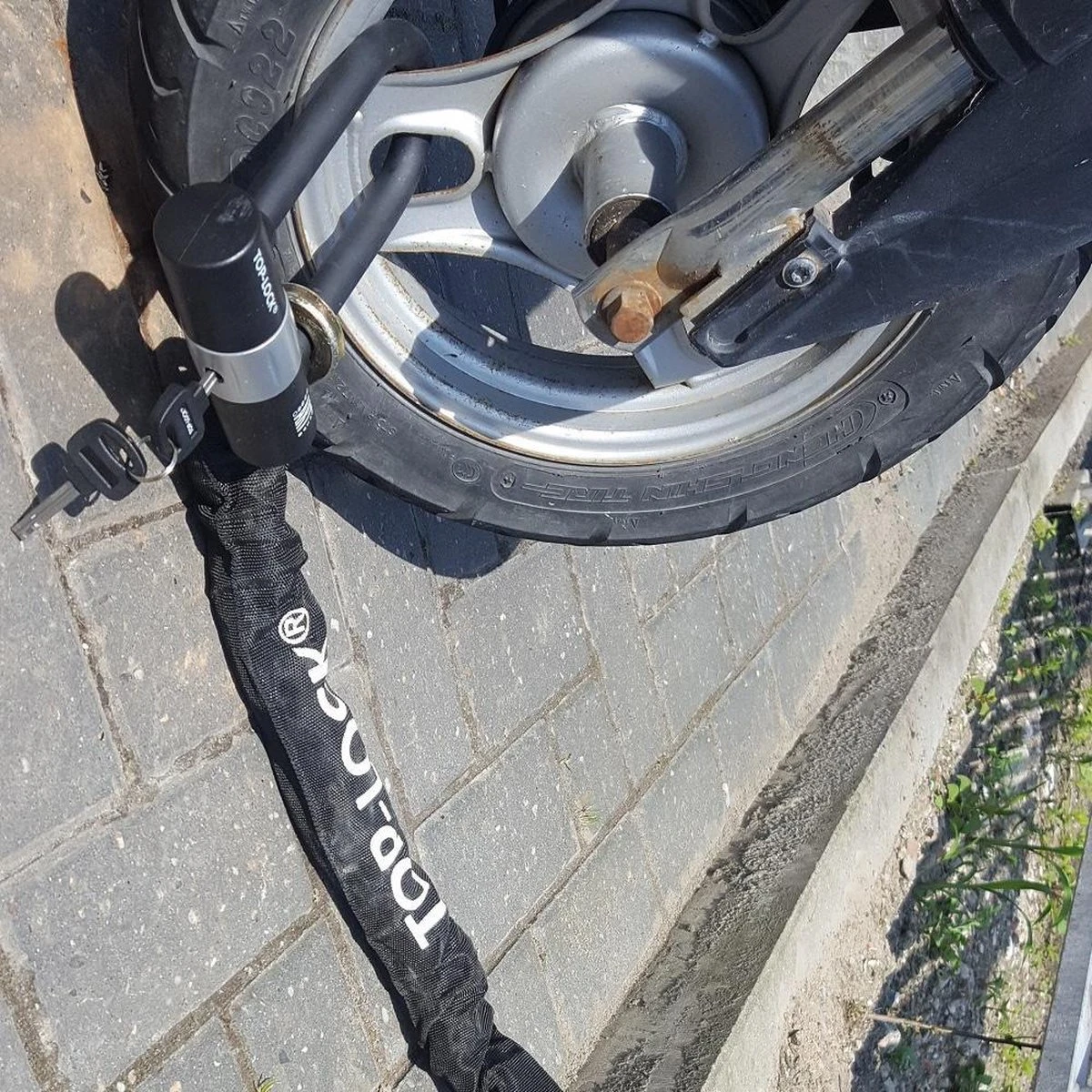 Kettingslot TopLock ART4 - 120cm - Loop + Verlengde U-slot - Afbeelding 3