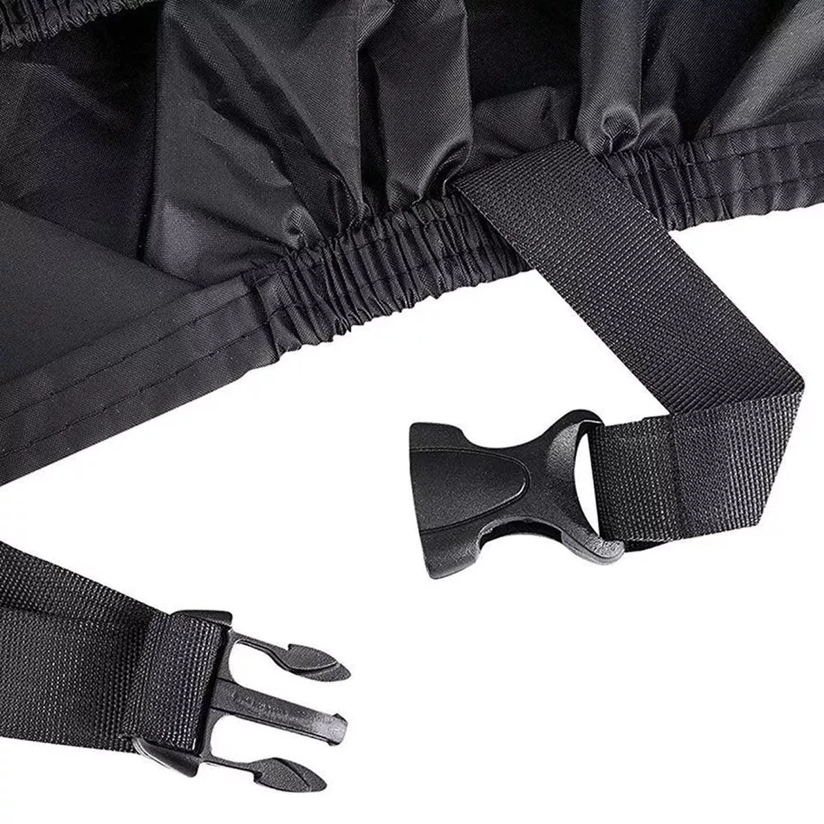 Merkloos Fietshoes Voor 1/2 Fietsen - Luxe Fiets Hoes - Waterdicht 210D Polyester Zwart - Inclusief Opbergzak - Afbeelding 4