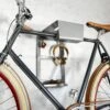 Merkloos Fiets Ophangsysteem Zilver Met Zwart EVA Foam - Fiets Ophangbeugel - Muurbeugel Fiets - Fietsbeugel
