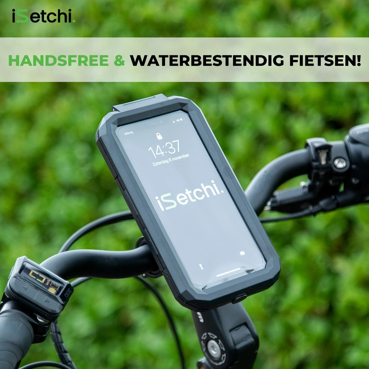 ISetchi Telefoonhouder Fiets Waterdicht S (4 Tot 5.5 Inch) - 360 Graden Rotatie - Ook Voor Scooter & Motor - Gsm Houder Fiets - Waterdicht IP67 Level - Zwart - Afbeelding 2