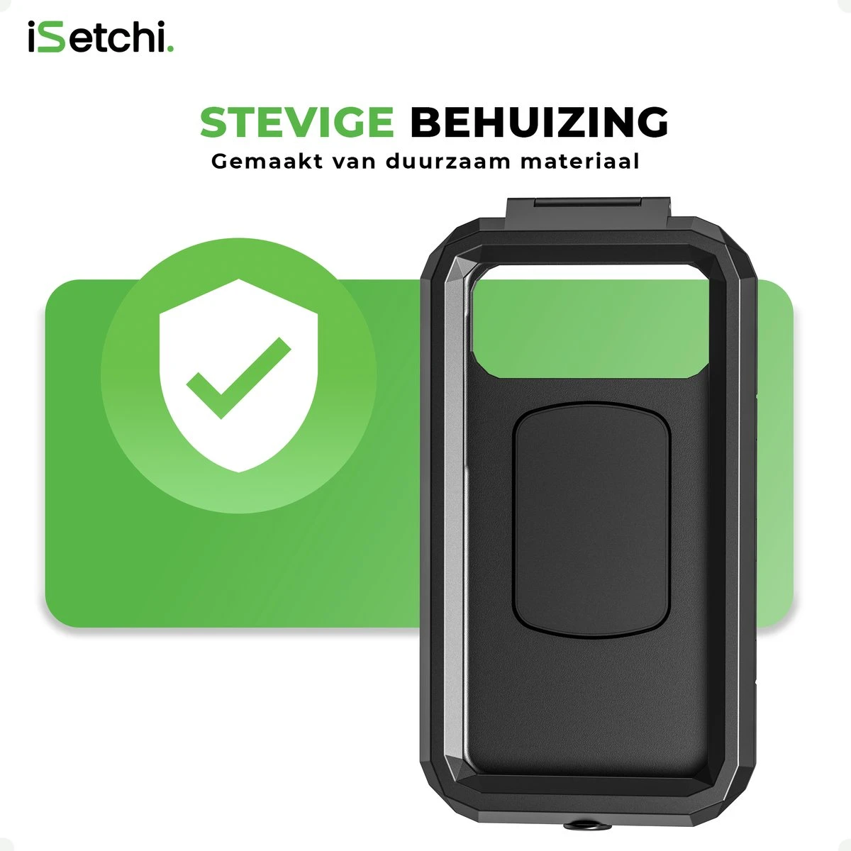 ISetchi Telefoonhouder Fiets Waterdicht S (4 Tot 5.5 Inch) - 360 Graden Rotatie - Ook Voor Scooter & Motor - Gsm Houder Fiets - Waterdicht IP67 Level - Zwart - Afbeelding 9