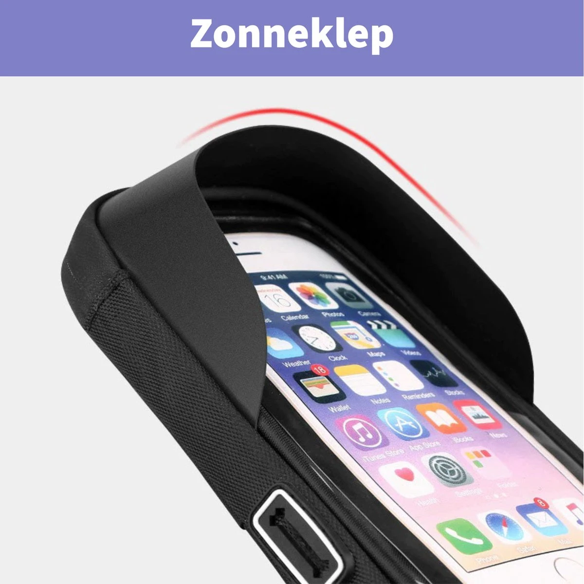 Telefoonhouder Fiets Waterdicht - Telefoonhouder Scooter En Kinderwagen - Fiets Telefoonhouder Universeel Met Kliksysteem - Large - Afbeelding 4