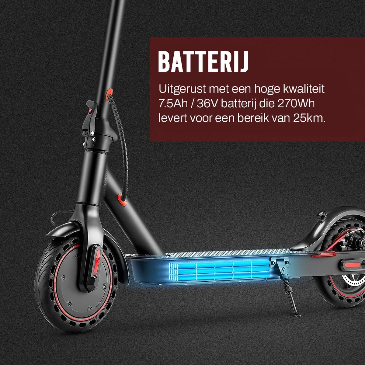Elektrische Step Pro Voor Volwassenen - Elektrische Scooter Met 8.5''banden - Motorvermogen E Step Van 350W - Bereik Tot 28km Aan Snelheid Van 25km/u - Met App - Afbeelding 2
