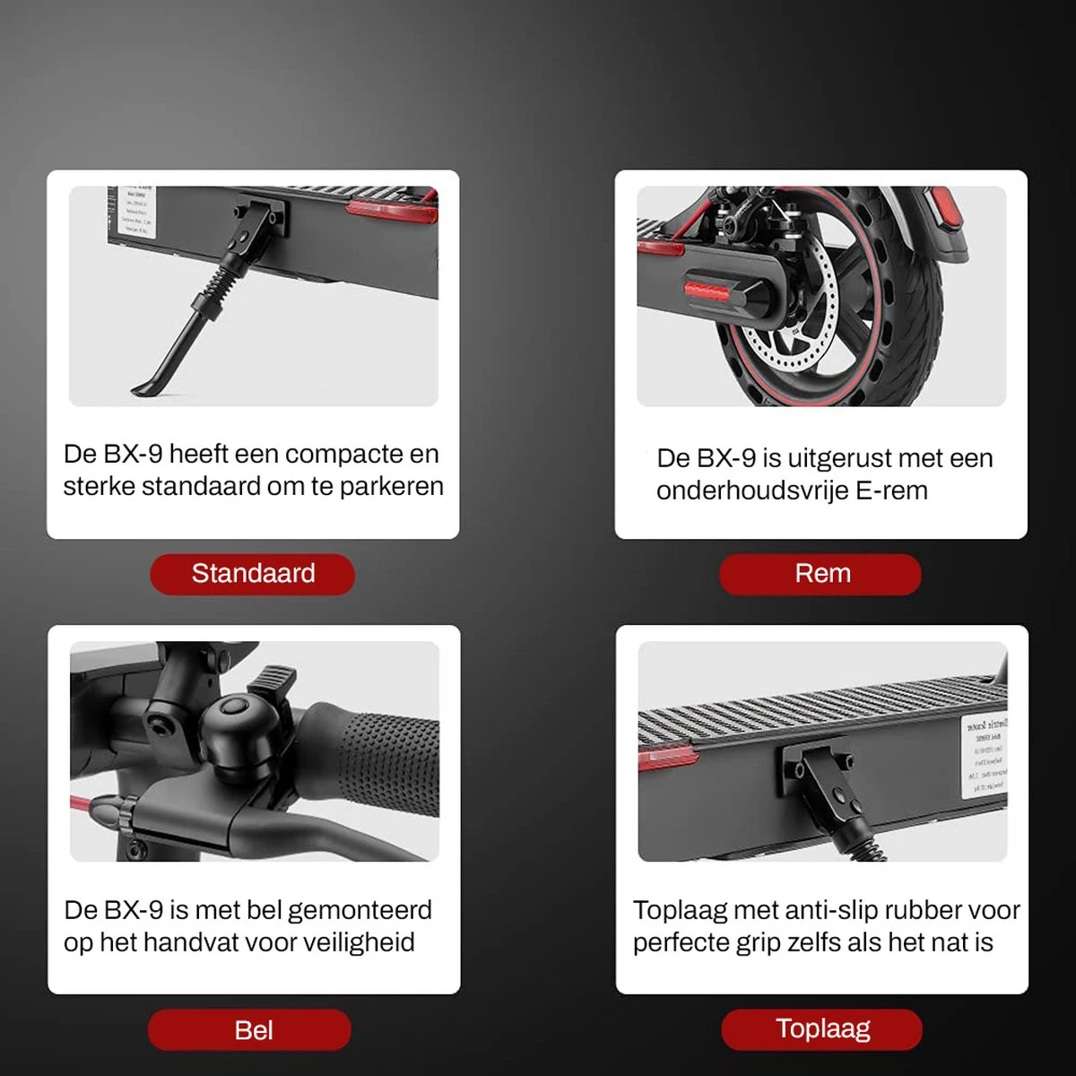 Elektrische Step Pro Voor Volwassenen - Elektrische Scooter Met 8.5''banden - Motorvermogen E Step Van 350W - Bereik Tot 28km Aan Snelheid Van 25km/u - Met App - Afbeelding 6