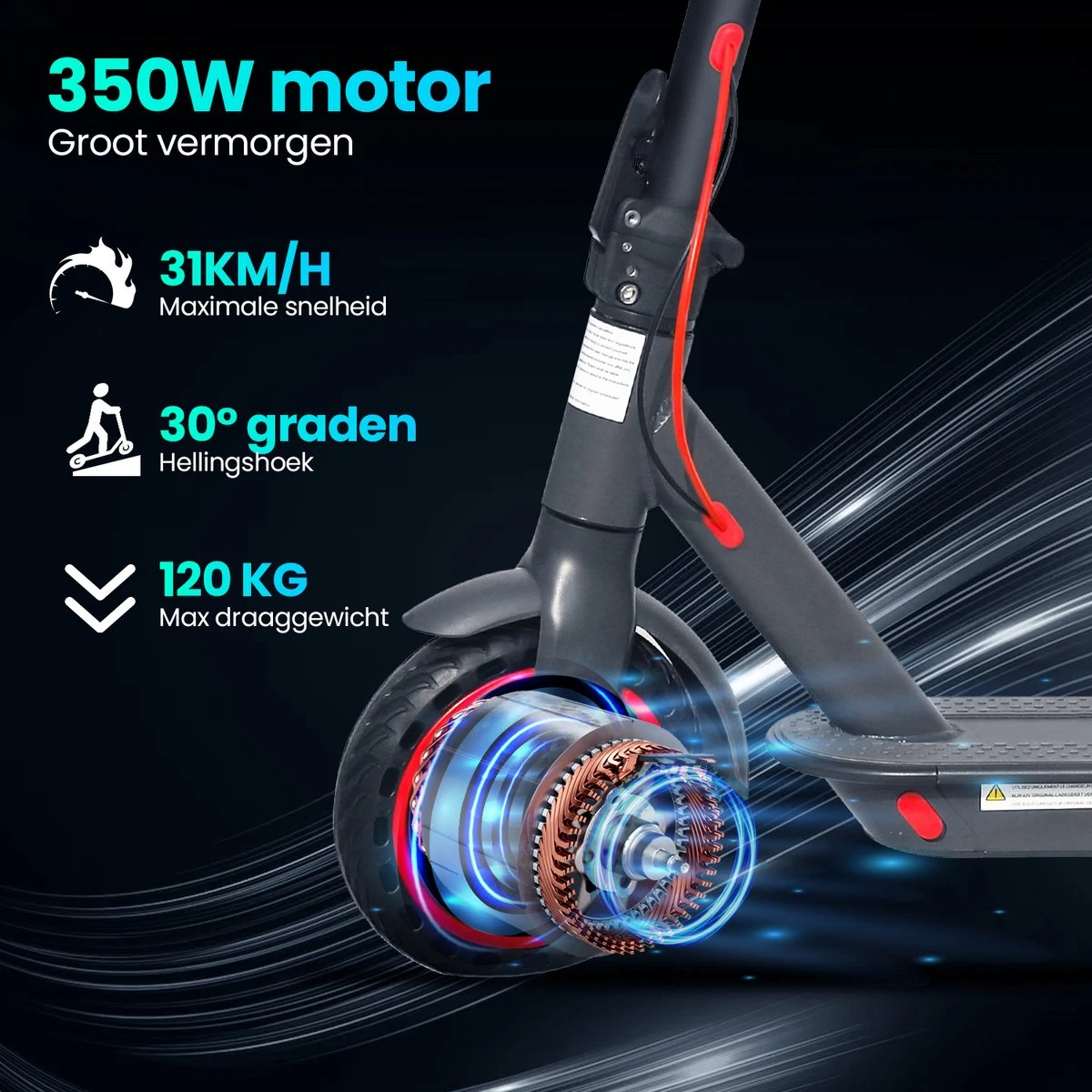 Stay-on M365 Go - Elektrische Step Voor Volwassenen & Kinderen - Snelheid 31 Km/u En 25/30 Km Actieradius - Met App & Nederlandse Handleiding! - Afbeelding 6