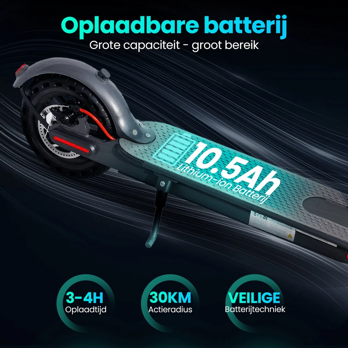 Stay-on M365 Go - Elektrische Step Voor Volwassenen & Kinderen - Snelheid 31 Km/u En 25/30 Km Actieradius - Met App & Nederlandse Handleiding! - Afbeelding 8