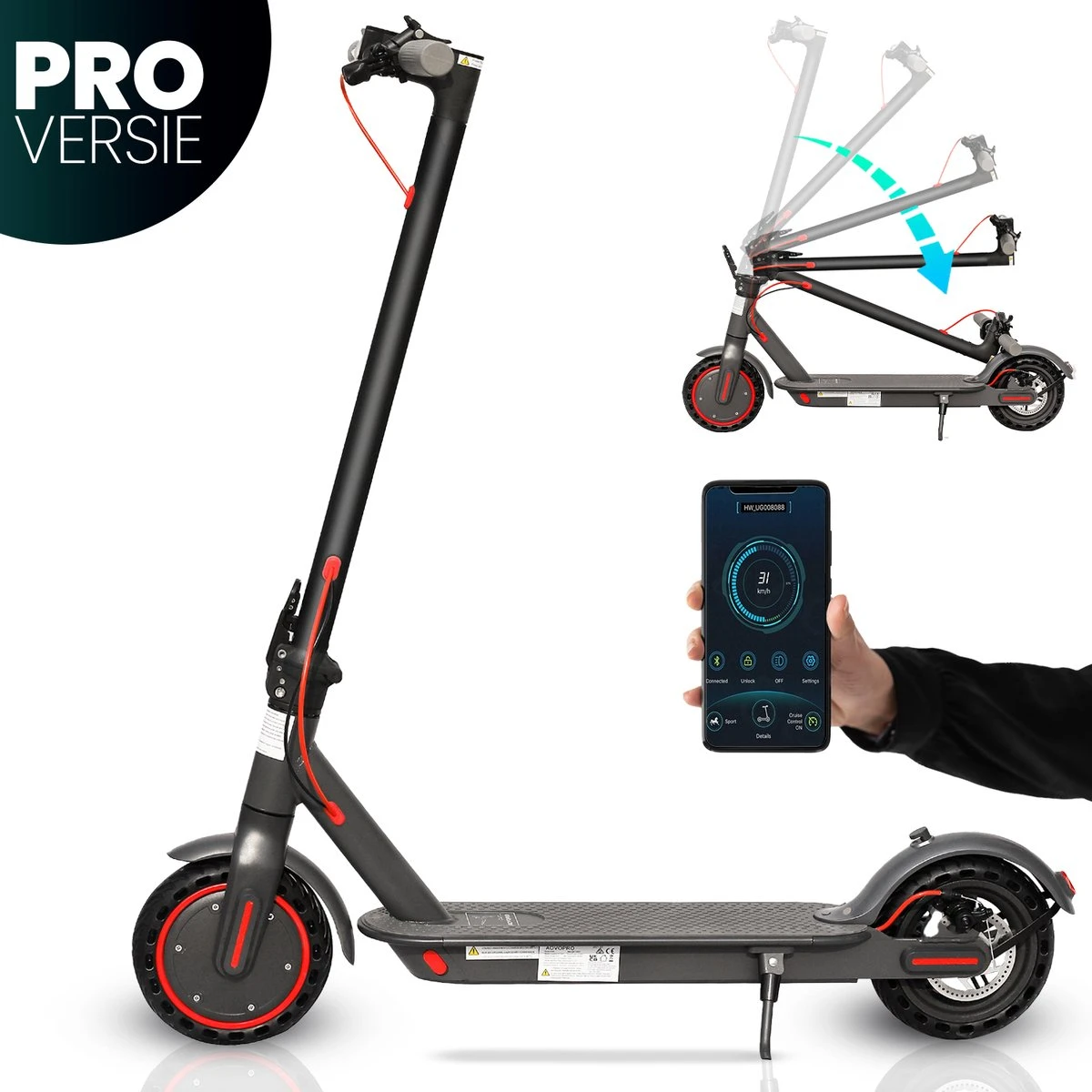 Stay-on Aovo M365 Pro | Elektrische Step | 350w |10.5ah! |31km/h! | Bereik 30/35km | Met APP & Nederlandse Handleiding!