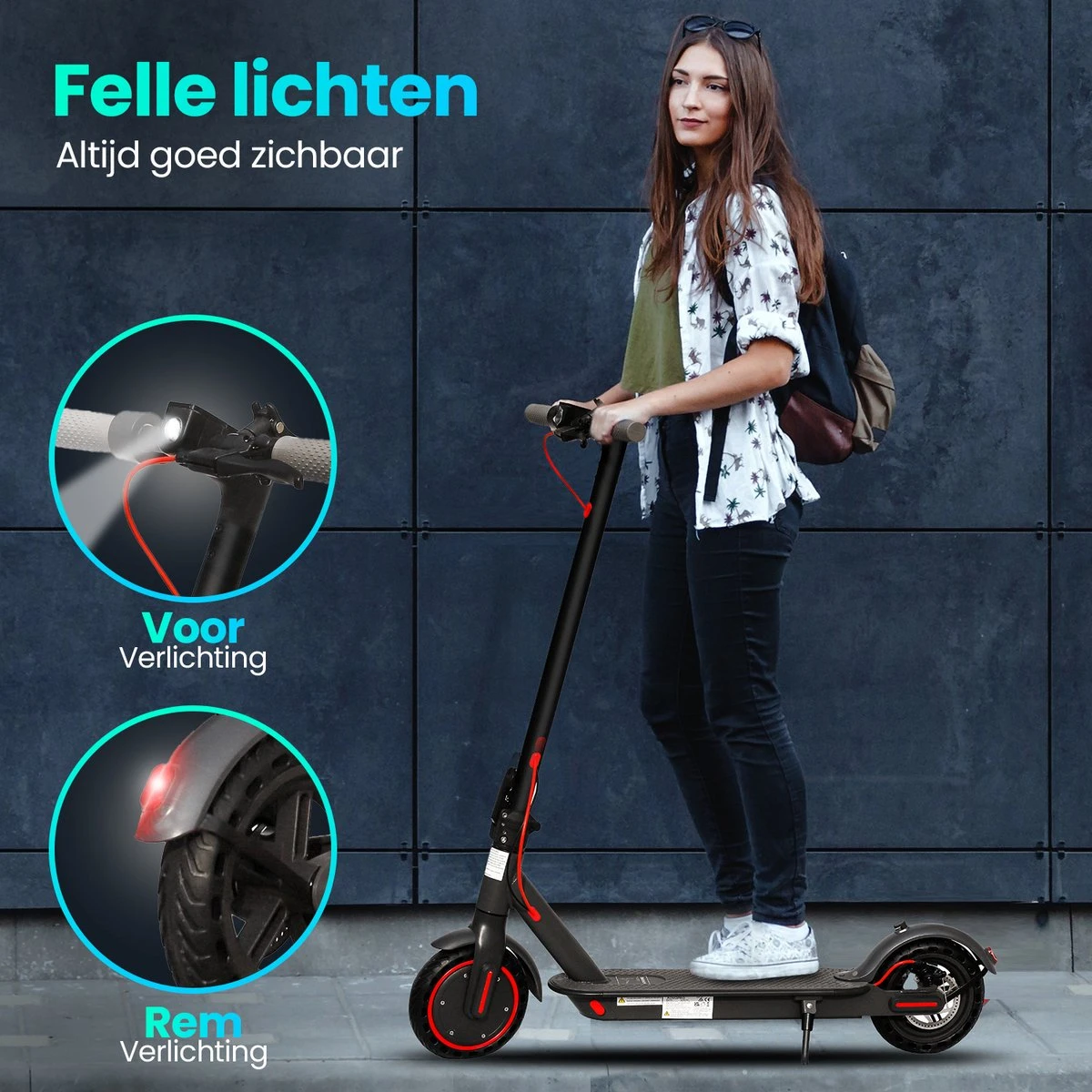 Stay-on Aovo M365 Pro | Elektrische Step | 350w |10.5ah! |31km/h! | Bereik 30/35km | Met APP & Nederlandse Handleiding! - Afbeelding 7