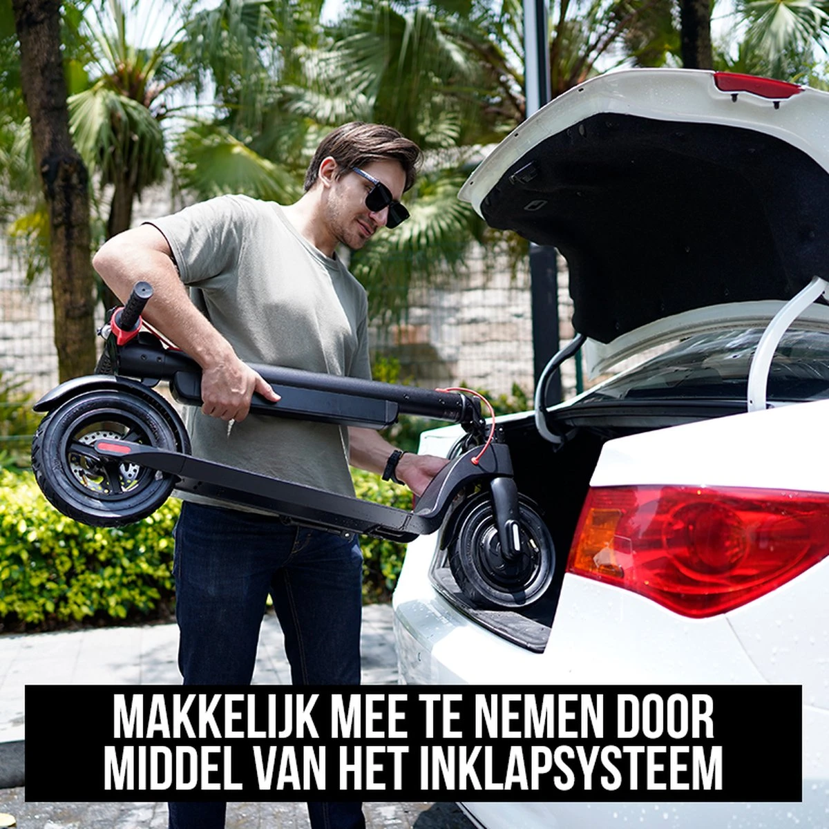 Elektrische Step Pro Voor Volwassenen - Elektrische Scooter Met 10'' Luchtbanden - Motorvermogen E Step Van 350W - Bereik Tot 45km Aan Snelheid Van 25km/u - Afbeelding 5