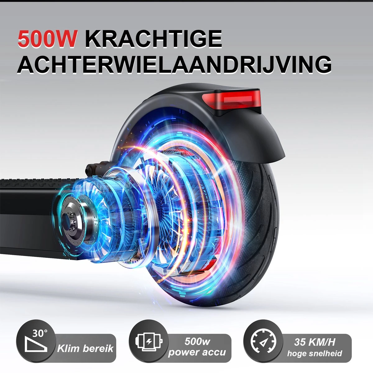 Stay-on Esmax | Elektrische Step Voor Volwassenen | 500w |15ah! |35kmu | Bereik 35/45km | Met APP & Nederlandse Handleiding - Afbeelding 3