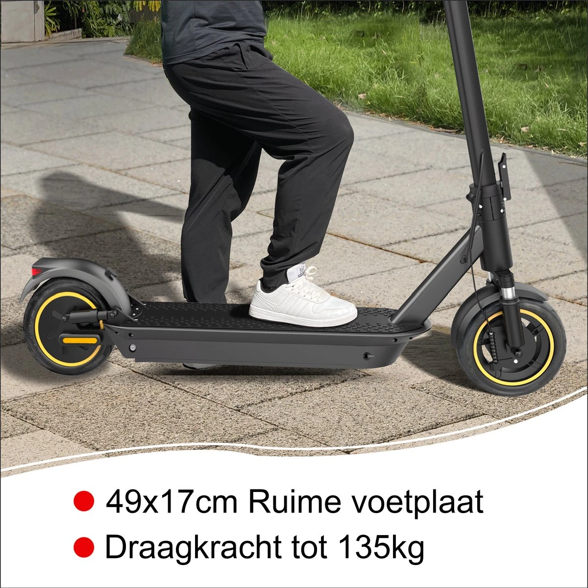 Stay-on Esmax | Elektrische Step Voor Volwassenen | 500w |15ah! |35kmu | Bereik 35/45km | Met APP & Nederlandse Handleiding - Afbeelding 14