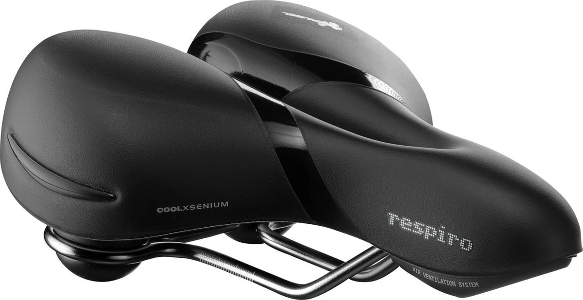 Selle Royal Respiro Soft Relaxed - Fietszadel - Unisex - Zwart