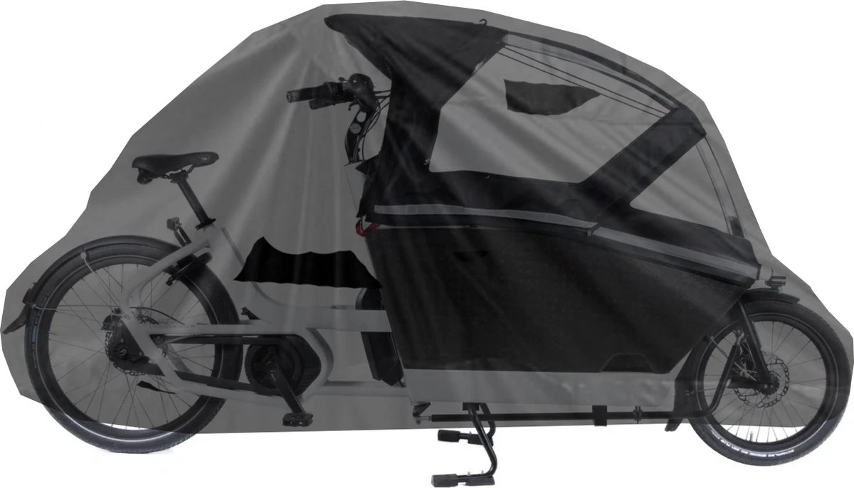 Maxxcovers Cargo Bakfietshoes - Voor 2-wielers Met Regentent Huif - Waterdicht - Zwart - Afbeelding 5