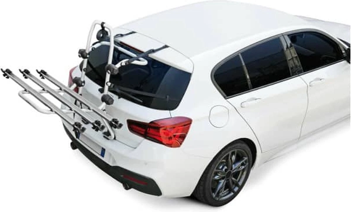 Fietsdrager Pyro, Fietsenrek Achterklep - 3 Fietsen (draagkracht 45kg TUV) - Zonder Trekhaak - Elektrische Fiets - Afbeelding 4