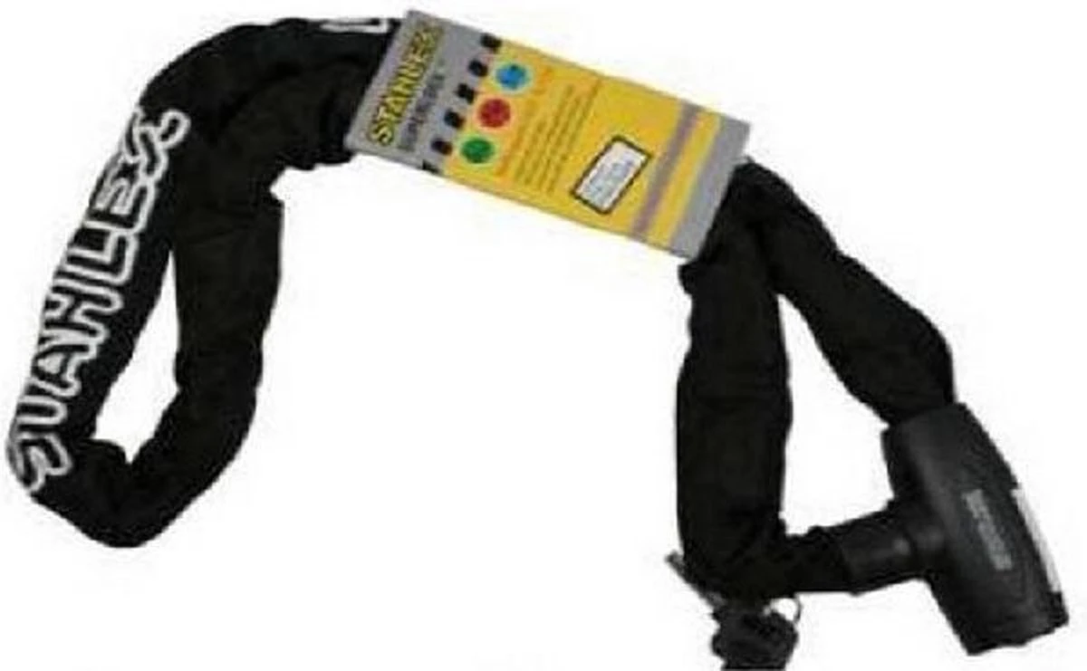 Stahlex Kettingslot – Fietsslot – Scooterslot – Motorslot Ø 8mm X 120cm Gehard Staal Zwart - Afbeelding 2