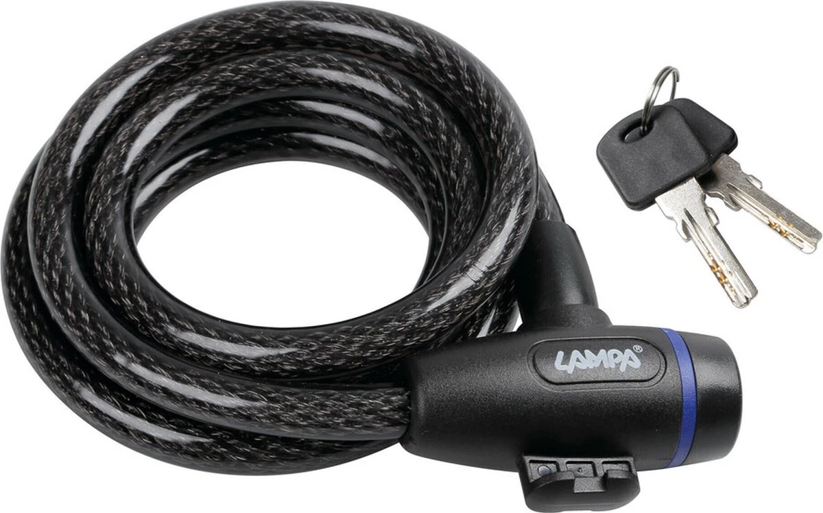 Kabelslot Fietsslot Supersterk| Krasvrije Kunststof Coating | Inclusief 2 Sleutels 180cm Lang