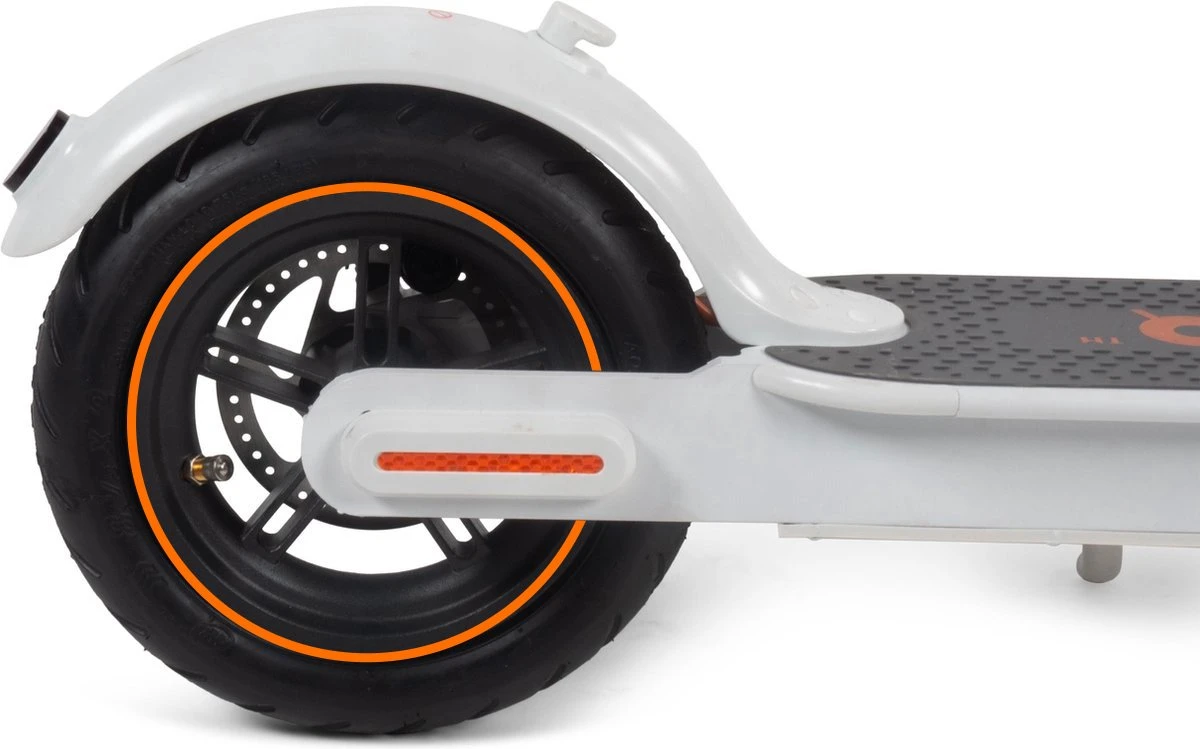 IZINQ PRO250 - Elektrische Step - Topsnelheid 30 Km/u - 30/35 Km Actieradius - 8.5" Luchtbanden - Lithium 7.8Ah 36V Accu - Wit/Oranje - Electric Scooter - Volwassenen En Kinderen - Met App - Afbeelding 12
