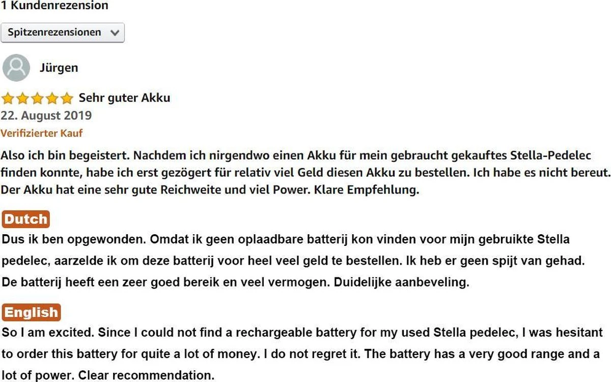 CYCBT 36V-14.5AH E-bike Accu Compatible Fietsaccu Stella Type 2, Gemaakt Van Samsung Cell - Afbeelding 4